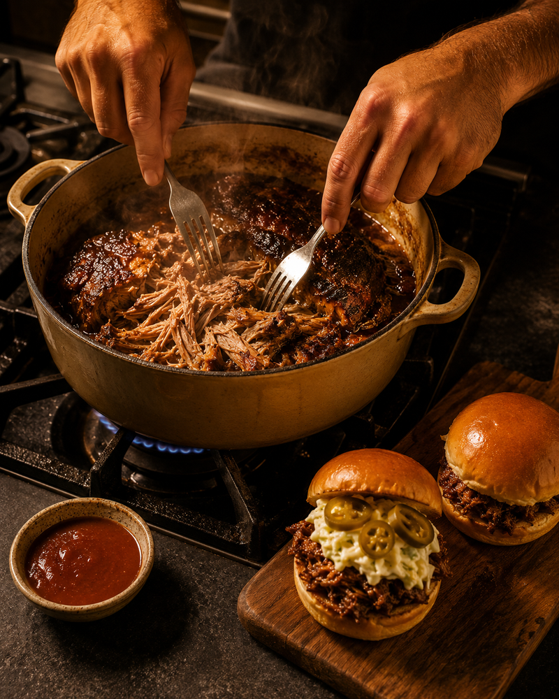 Carolina Reaper Pulled Pork Sliders