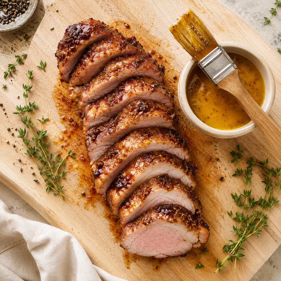 Smoked Honey Glazed Pork Tenderloin
