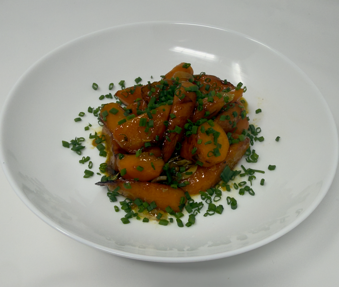 Smoked Honey Roasted Carrots with Chives