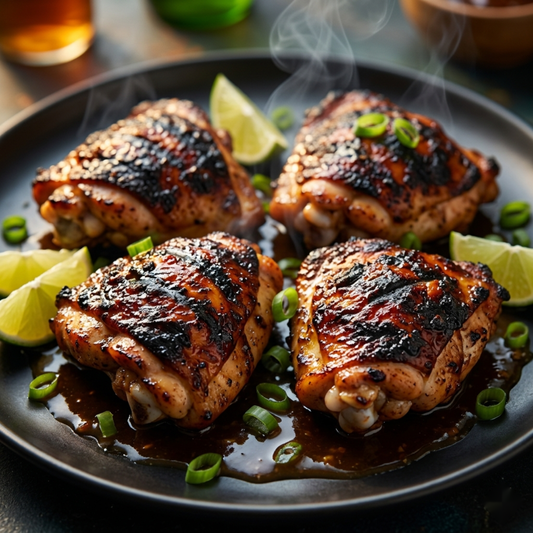 Jamaican Jerk Grilled Chicken Thighs