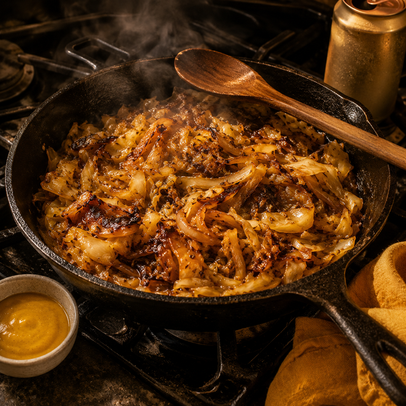 Oktoberfest Beer Braised Cabbage