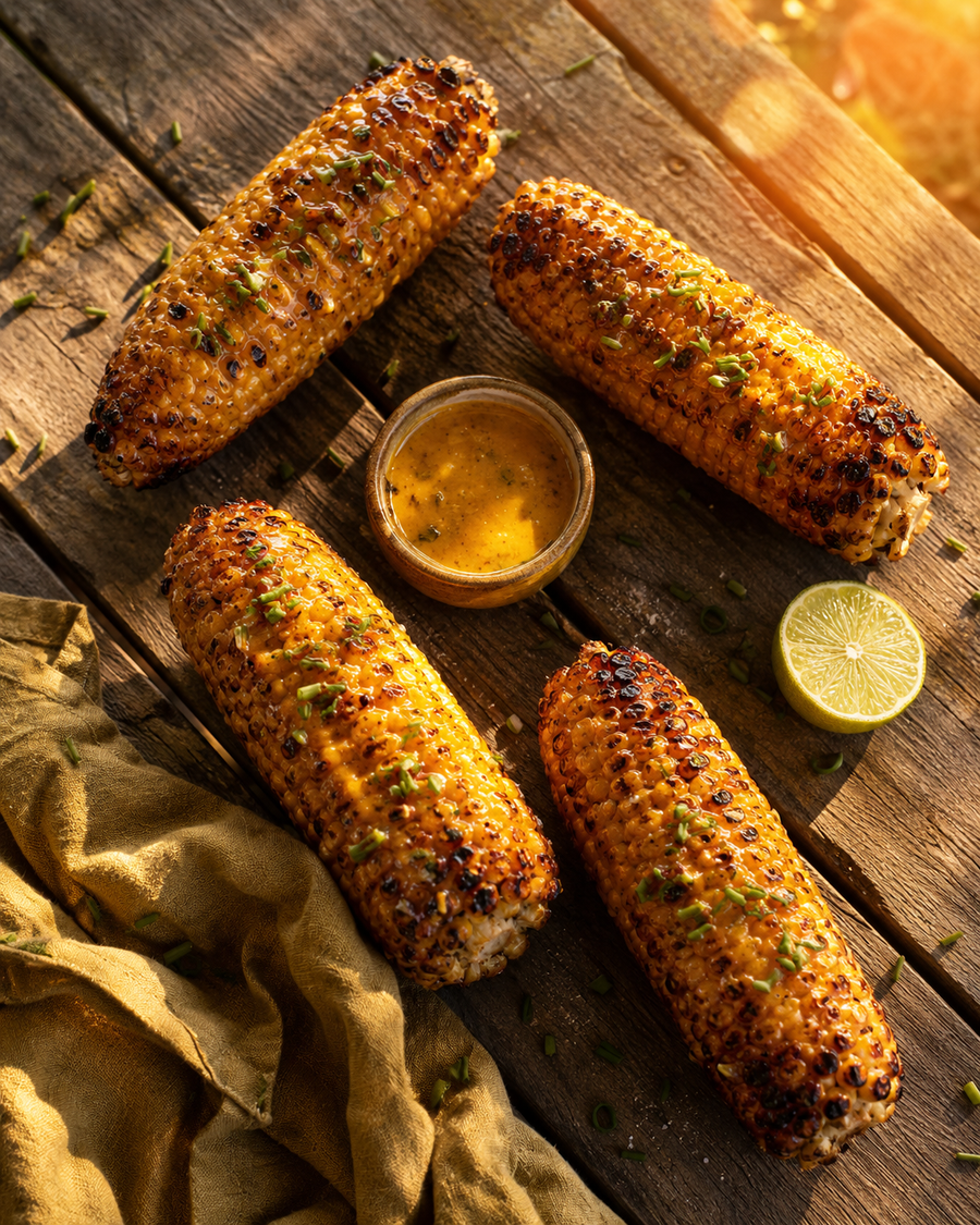 Smoked Honey Grilled Corn on the Cob
