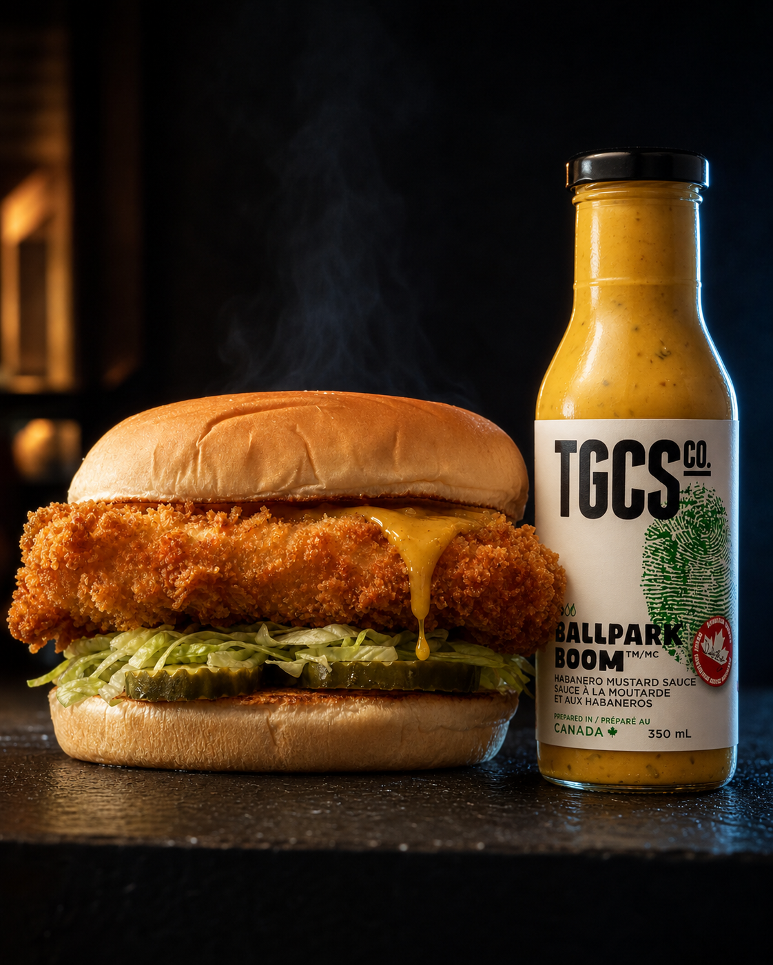Ballpark Boom Crispy Fish Sandwiches with Ballpark Boom